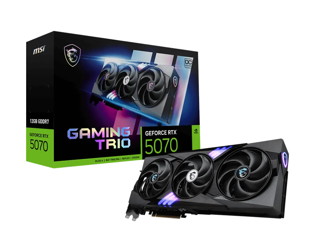 Card màn hình MSI GeForce RTX 5070 12G GAMING TRIO OC